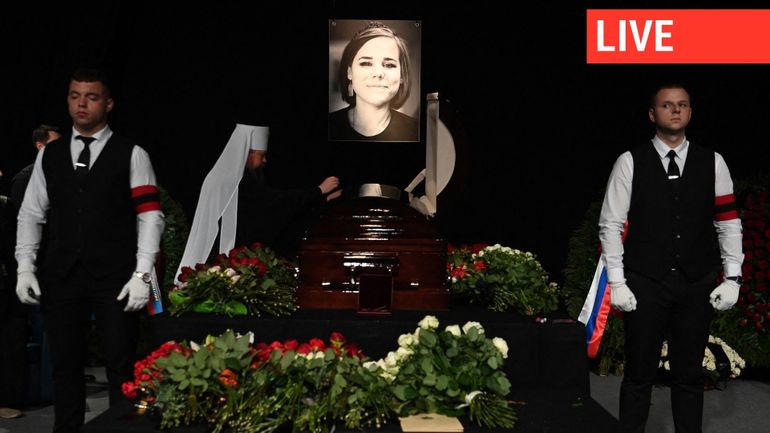Direct - Guerre en Ukraine : des centaines de personnes aux funérailles de Daria Douguina, à Moscou