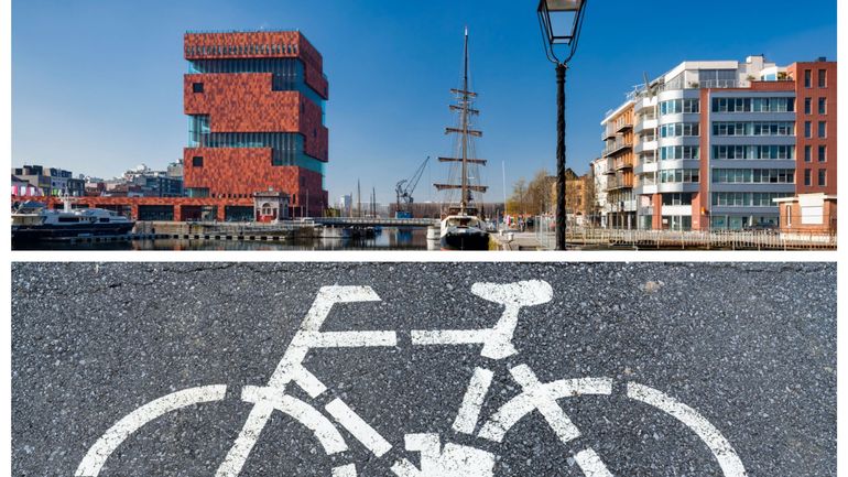 Anvers : la première piste cyclable en plastique recyclé de Belgique a été inaugurée dans le port