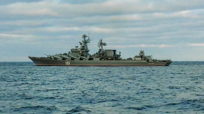 Invasion de l'Ukraine : Moscou prétend que le navire Moskva n'était pas impliqué dans l'opération militaire