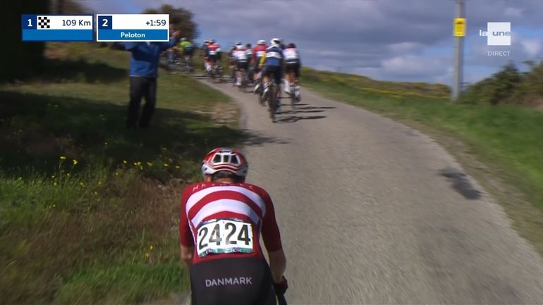 Euro de cyclisme : Jonas Vingegaard lâché à plus de 100 kilomètres de l’arrivée