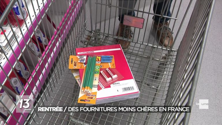 Face aux prix plus attractifs, de nombreuses familles belges vont en France pour acheter les fournitures scolaires