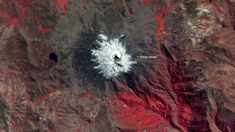 L'image satellite du jour : le majestueux volcan péruvien Ubinas encerclé de neige