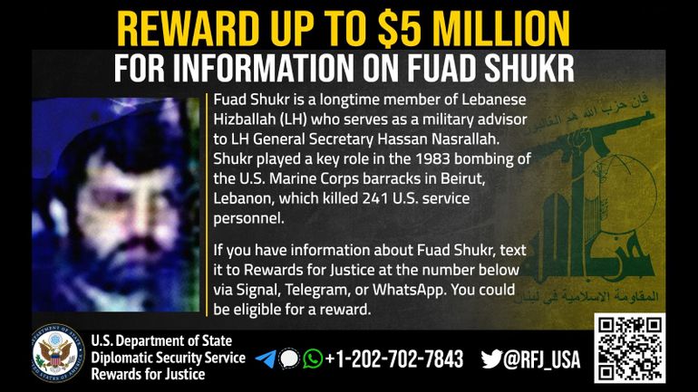 Qui était Fouad Shukr, cerveau des attentats de 1983 et éminence grise du Hezbollah, éliminé par Israël à Beyrouth?