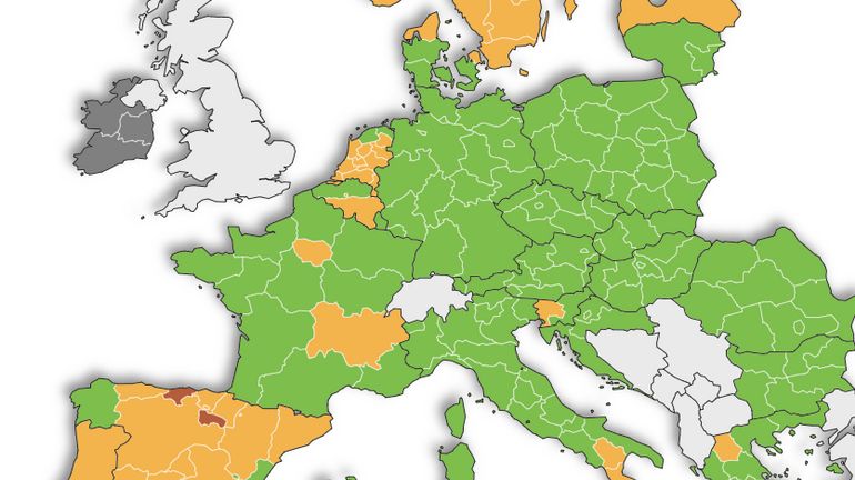 Pourquoi la Flandre est passée en vert sur la carte de l'ECDC, et pas la Wallonie et Bruxelles ? (Et qu'est-ce que ça change ?)