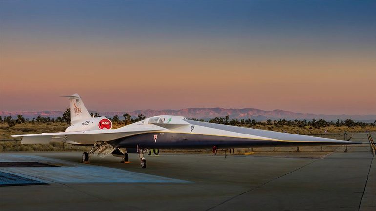 La NASA dévoile le X-59, un avion capable de traverser le mur du son silencieusement