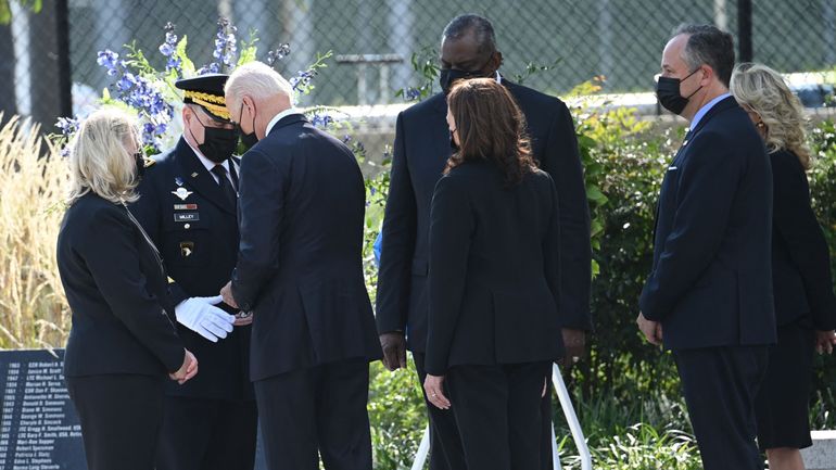 Biden se recueille au Pentagone, dernier acte des commémorations du 11 septembre