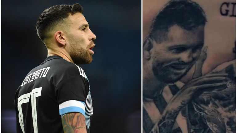 Nicolas Otamendi se fait un immense tatouage de… Lionel Messi, la Pulga réagit directement