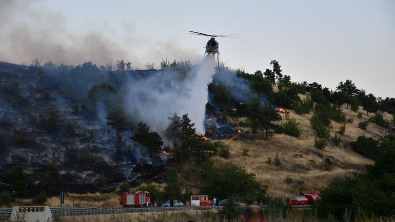 Nouvelle vague de chaleur dans les Balkans : plusieurs incendies ravagent le Nord de la Macédoine et la Croatie
