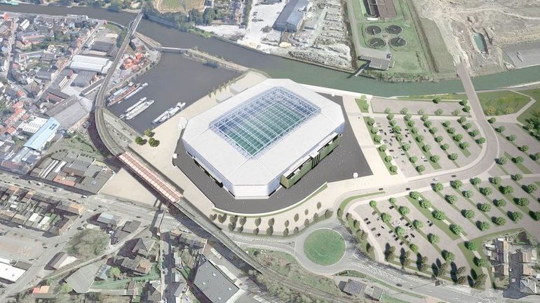 Le nouveau stade du Sporting de Charleroi validé par le Collège communal