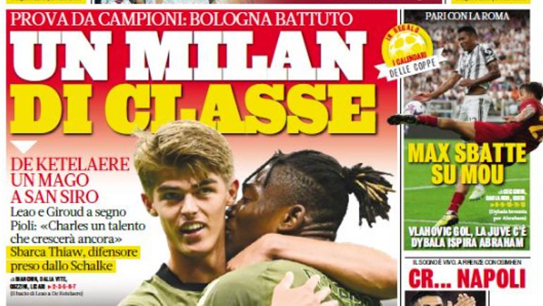 La presse italienne sous le charme de De Ketelaere : "Un magicien", "Il est déjà le prince de San Siro"