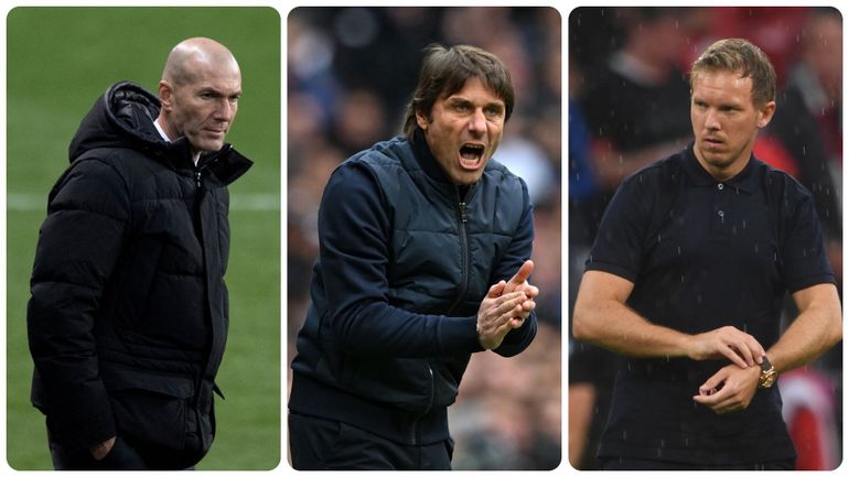 Zidane, Conte, Nagelsmann : le top 10 des entraîneurs libres de tout contrat
