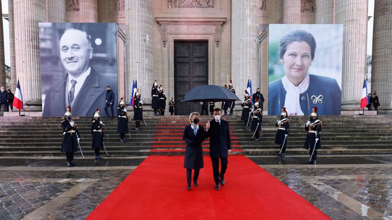 Lancement de la présidence française du Conseil de l'UE : hommage à Simone Veil et Jean Monnet au Panthéon