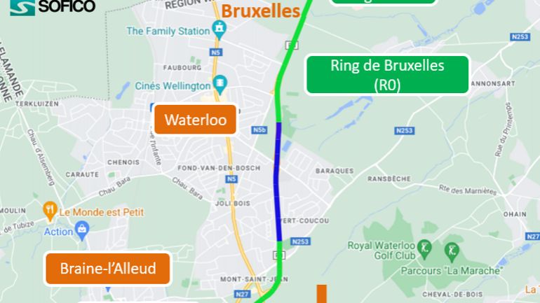 Ring de Bruxelles : les travaux prévus ce week-end reportés d'une semaine à cause du mauvais temps