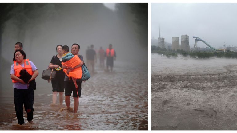 Chine : en partie inondée, Pékin face à ses précipitations les plus fortes depuis au moins 140 ans