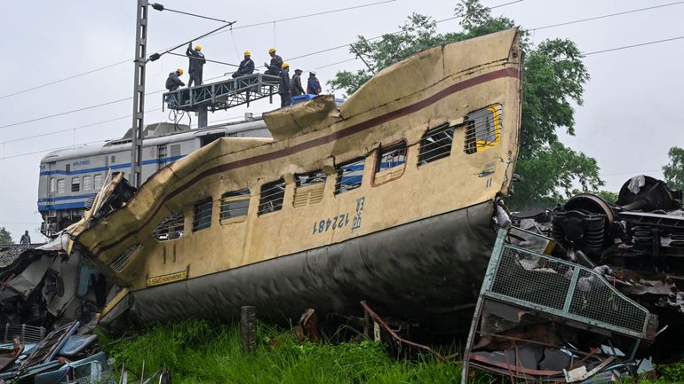 Inde : 9 morts dans l'accident ferroviaire de lundi, selon un nouveau bilan