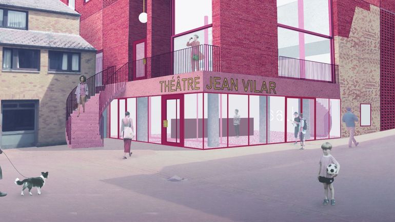 Théâtre Jean Vilar : début de la rénovation