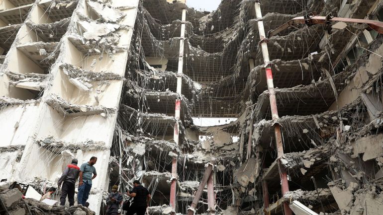 Effondrement d'un immeuble en Iran : bilan en hausse avec 41 morts