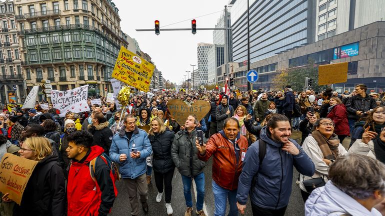 Coronavirus : nouvelle manifestation contre les restrictions sanitaires dimanche à Bruxelles