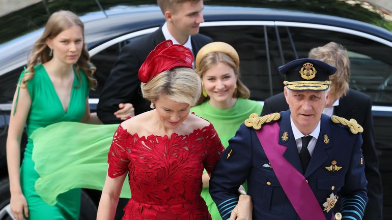 La famille royale assiste au Te Deum en ce jour de Fête nationale