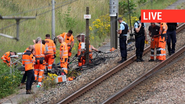 Direct - France : sabotages sur le réseau de trains SNCF, 