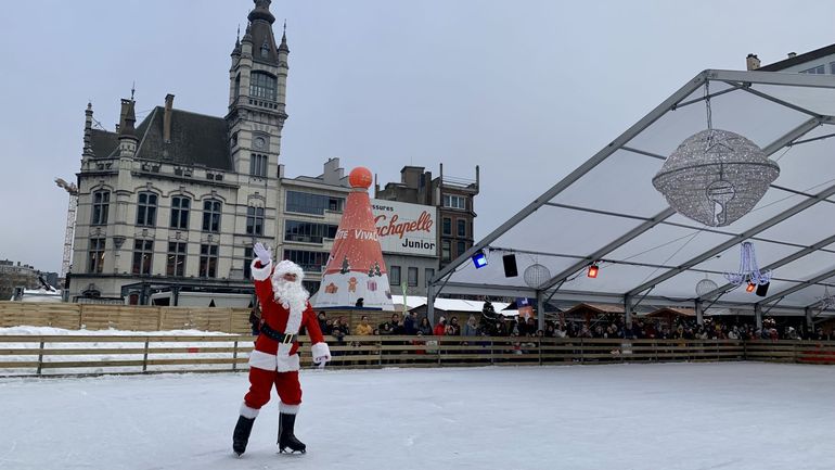 Charleroi ne regrette pas d'avoir maintenu sa patinoire sur le village de Noël