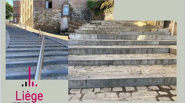 Des marches d'escaliers qui 