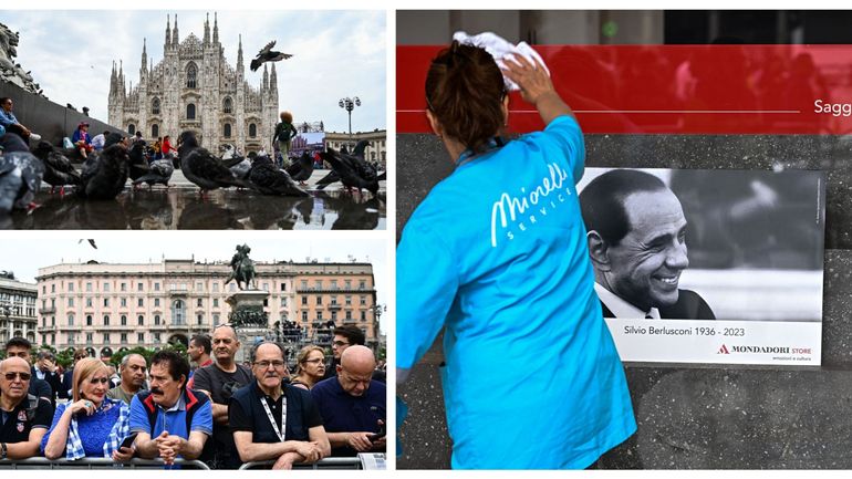 Funérailles de Silvio Berlusconi : à Milan, les admirateurs du 