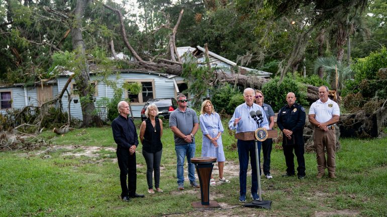 États-Unis : Joe Biden en Floride pour rencontrer les sinistrés de l'ouragan Idalia