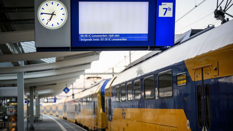 Les trains à l'arrêt vendredi aux Pays-Bas en raison d'une grève