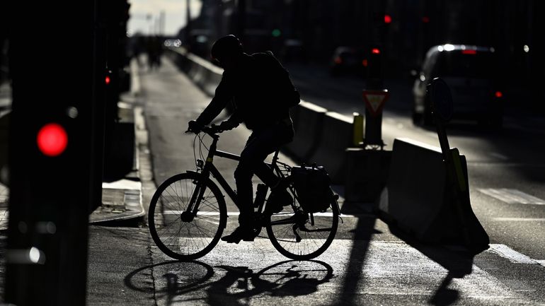 Bruxelles: les cyclistes toujours plus nombreux à l'heure de pointe du matin