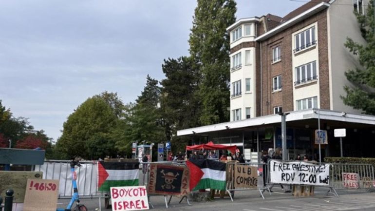 ULB: des étudiants forment un piquet de grève après l'interception de la flottille humanitaire