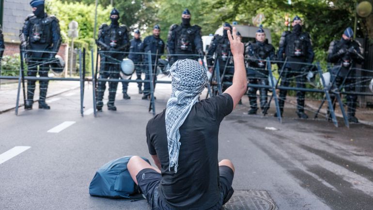 Bruxelles : la police intervient pour disperser une nouvelle manifestation pro-palestinienne