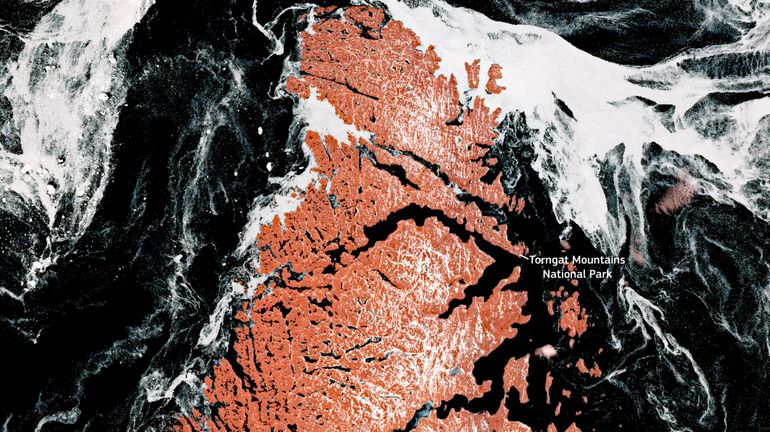 L'image satellite du jour : l'incroyable parc national des Monts-Torngat au Canada