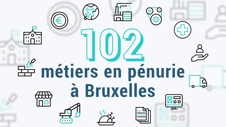 Emploi : voici les 102 métiers critiques et en pénurie à Bruxelles (infographies)