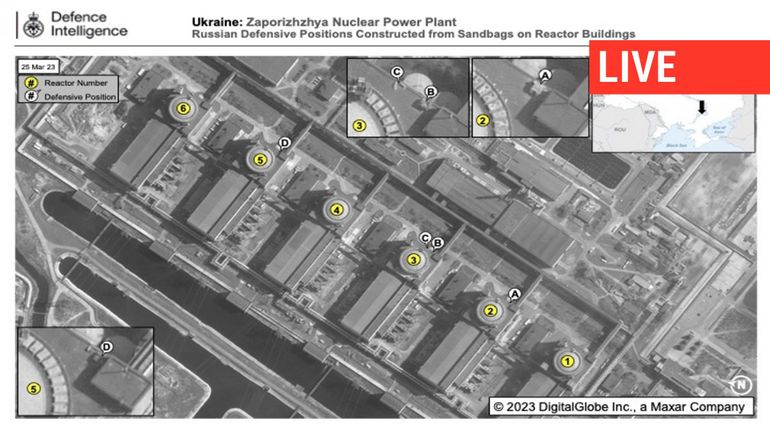Direct - Guerre en Ukraine : des sacs de sable à la centrale de Zaporijjia, la Russie se prépare à une offensive