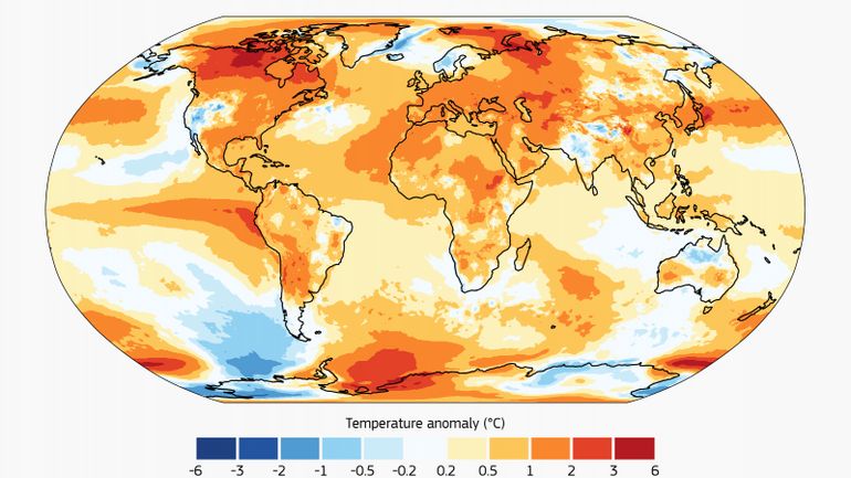 Rapport Copernicus : 2023 est l'année la plus chaude depuis 1850 au niveau mondial