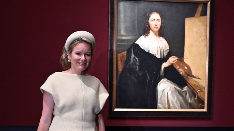 La reine Mathilde inaugure une exposition sur une peintre belge redécouverte à Vienne