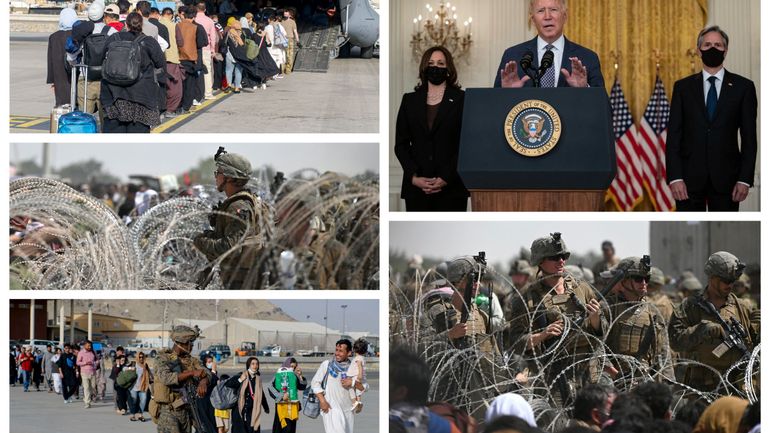Chaos à Kaboul : sous pression, Biden ouvre la porte au maintien des soldats américains
