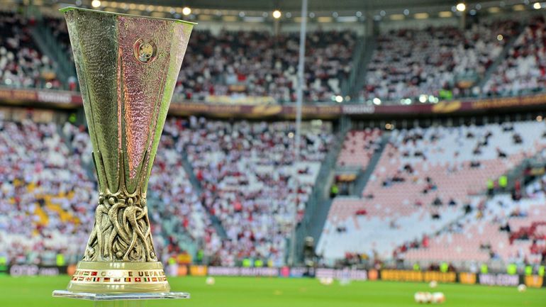 Le trophée de l'Europa League sera présent sur le plateau de la RTBF ce soir, une première depuis 35 ans !