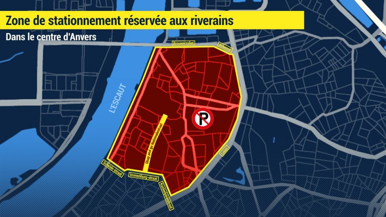 Anvers : stationnement interdit dans le centre historique pour les visiteurs et navetteurs depuis ce 1er août