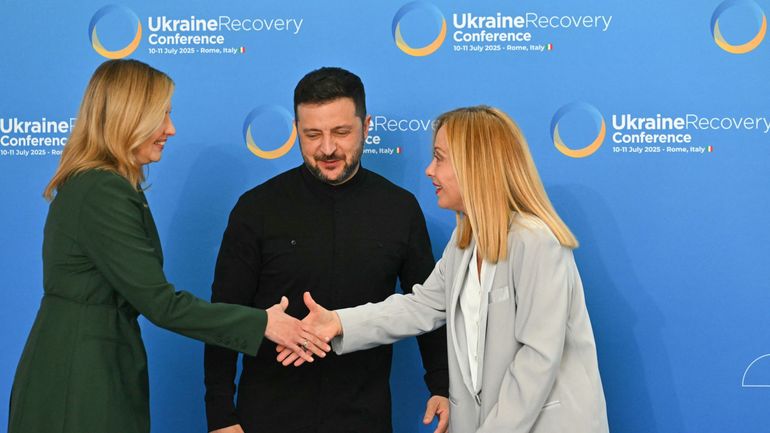 Guerre en Ukraine : à Rome, l'UE promet un nouveau programme d'aide de 2,3 milliards d'euros pour la reconstruction du pays