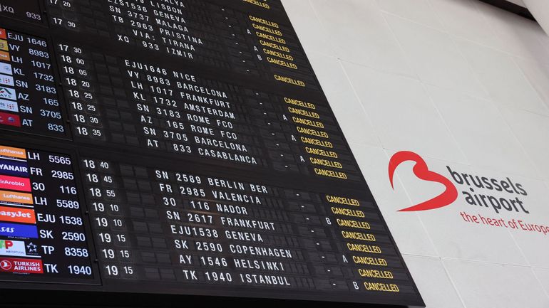 Brussels Airport : tous les vols du 1er octobre sont annulés en raison d'une manifestation