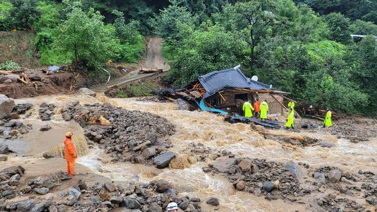 Corée du Sud : au moins 22 morts et 14 disparus dans des inondations