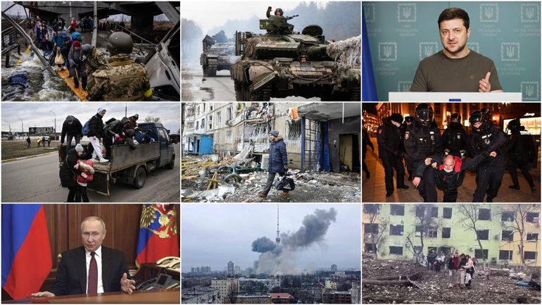 Guerre en Ukraine : retour sur deux semaines de conflit en images