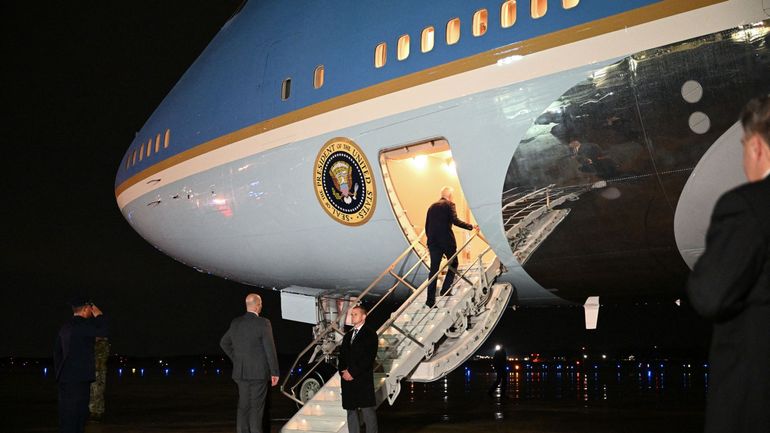 Le président américain Joe Biden en route pour sa première tournée au Moyen-Orient
