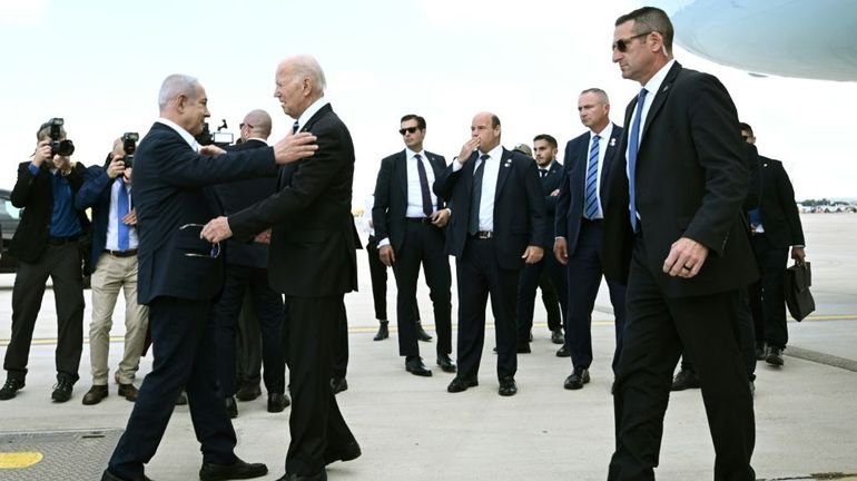 Guerre Israël-Gaza : à Tel-Aviv, Biden soutient la version d'Israël sur l'explosion dans un hôpital à Gaza