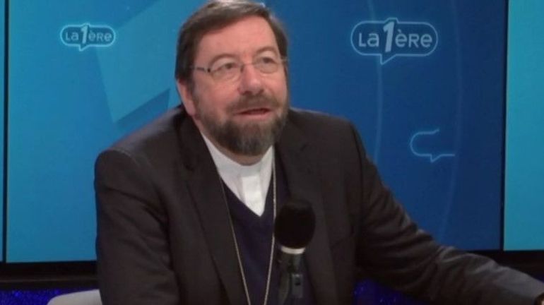 Mgr Jean-Pierre Delville, évêque du diocèse de Liège : 