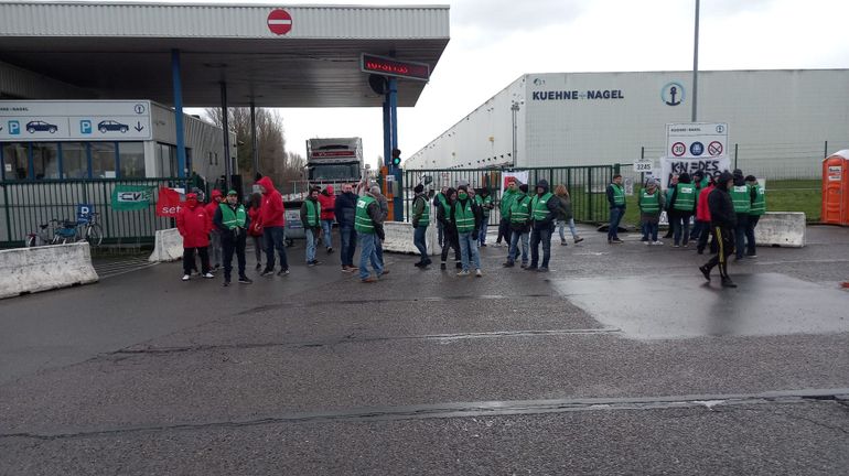 Logistics-Nivelles: une délégation de travailleurs bloque un dépôt du groupe à Kontich