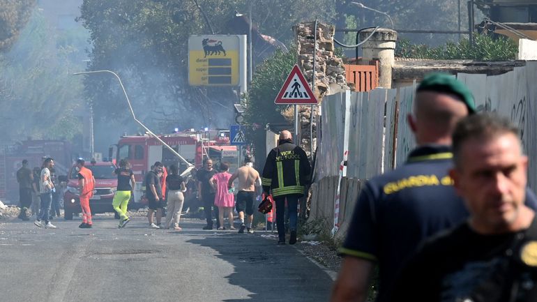 Italie : une explosion d'une station essence à Rome fait plus de quarante blessés