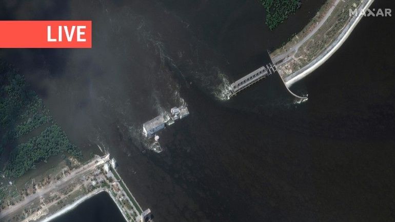 Direct - Guerre en Ukraine : une explosion détectée lors de la destruction du barrage de Kakhovka